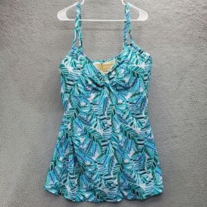 Swimsuits for All One Piece Swimsuit Plus Size 24 Tropical Blue